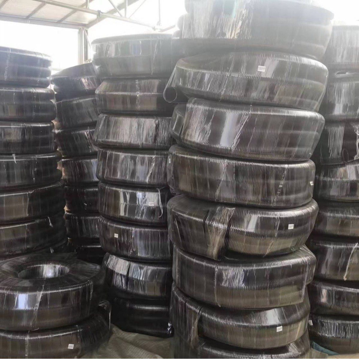 大口径单壁PP阻燃波纹管厂家 106 80 67