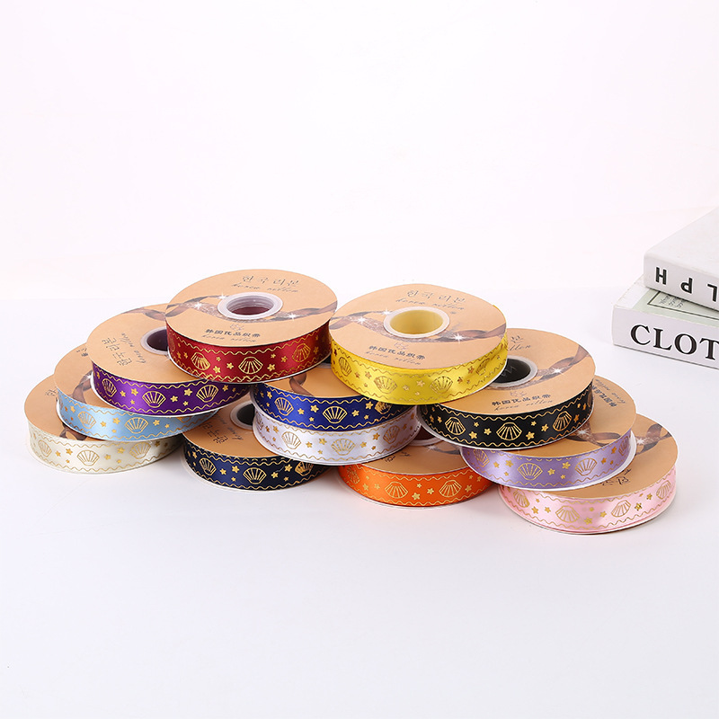 Nuevo estilo hecho a mano cinta láser gilding Starfish Shell caja de regalo embalaje cinta promoción fábrica al por mayor