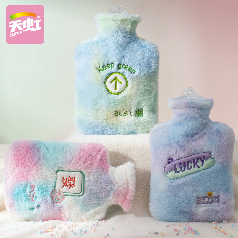 【特价】天虹PVC充水热水袋850卡通带布套卡通搞怪注水热水袋防爆