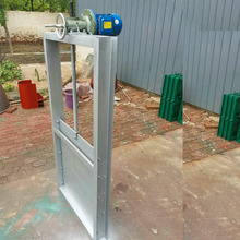 定制手电一体插板阀500*500启闭机除尘卸料手动闸板阀电动闸阀