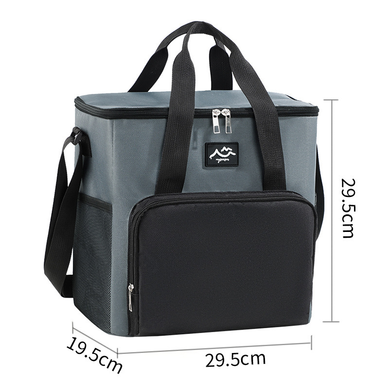 2025 bolsa de almuerzo Oxford tela de aluminio gruesa bolsa de picnic al aire libre bolsa de hielo de gran capacidad caja de almuerzo bolsa de aislamiento al por mayor