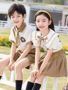 Children's Performance Clothing, Primary School Students' Graduation Photos, Class Uniforms, Kindergarten Chorus Uniforms, Summer British Style Class Uniforms