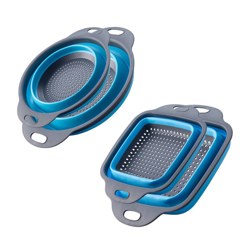 Factory-direct, foldable vegetable wash basin with draining basket, fruit tray, and extendable basket—ideal for home kitchens on Amazon.