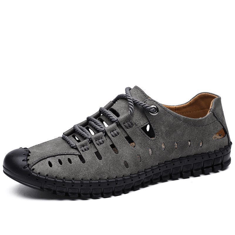 Summer Men's Sandals, Large Size Men's Sandals, Southeast Asian Hollow-Out Men's Clogs, Cross-Border Loafers, Black and Brown Summer Men's Sandals, Large Size Men's Sandals, Southeast Asian Hollow-Out Men's Clogs, Cross-Border Loafers, Black and Brown