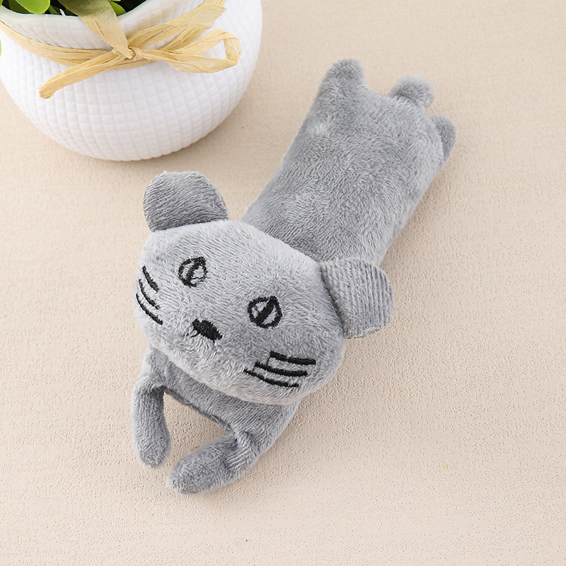 Crinkle Paper Lying Down Plush Doll With Catnip Teasing Cat Toy Self-Entertainment Pet Supplies_voghion.com