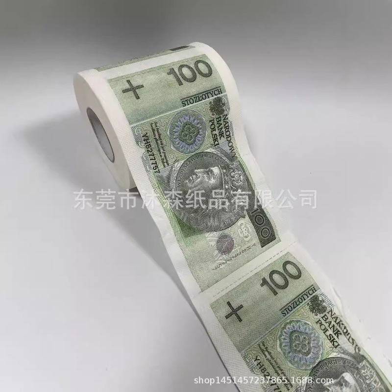 100 wave coin paper towel creative printing roll toilet paper kitchen absorbent creative paper towel