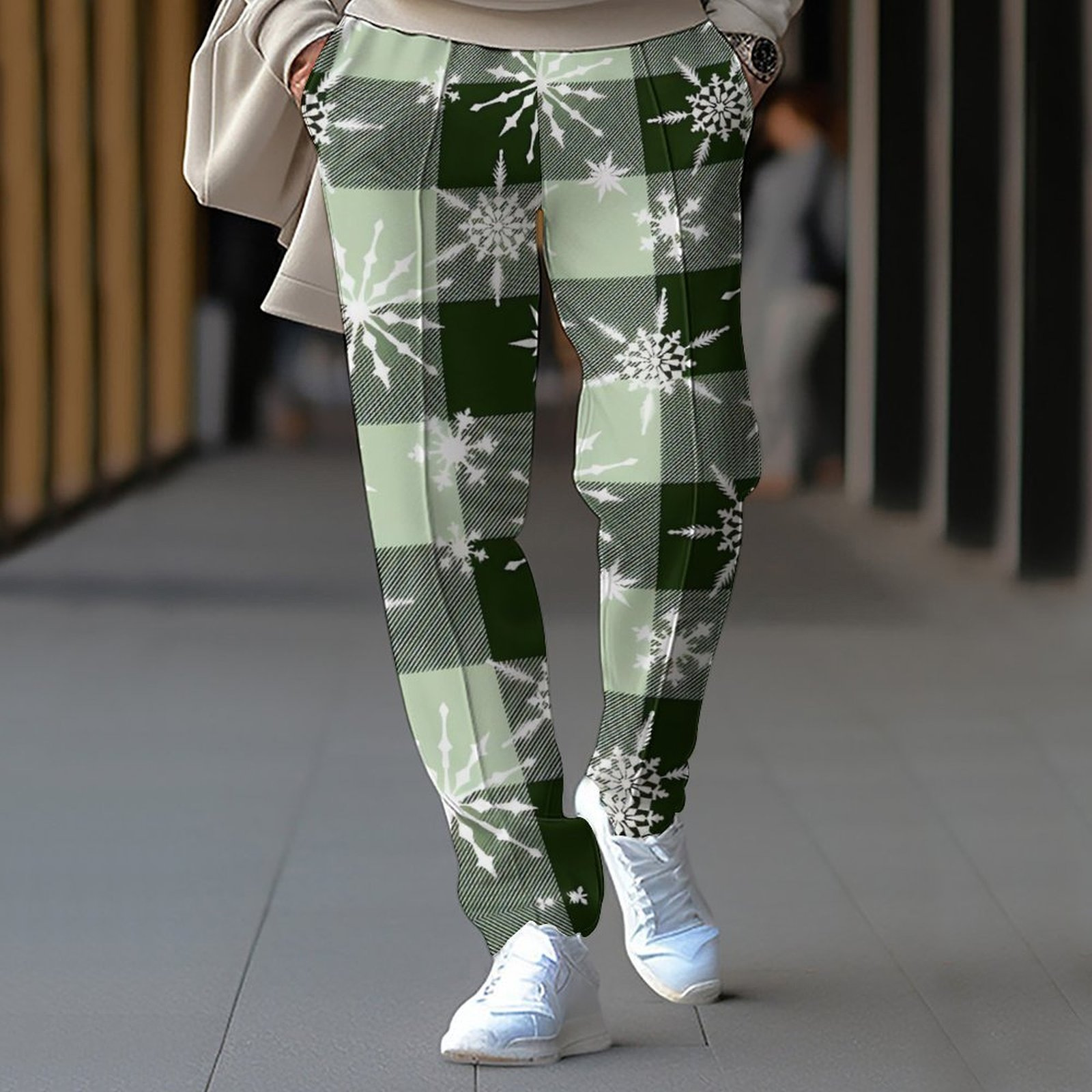 Men's Casual Pants Christmas Winter Sport Trousers For Men_voghion.com
