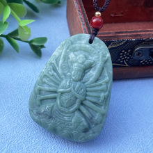 处理贵州翠千手菩萨佛像吊坠男女守护神本命佛妈祖会销摆摊玉挂件