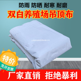 Double-Membrane White Cloth Ceiling Rainproof Cloth Waterproof Sun Protection Thickeneded Cloth Breeding Factory Packaging Moisture-Proof Farm Roller Shutter Cloth