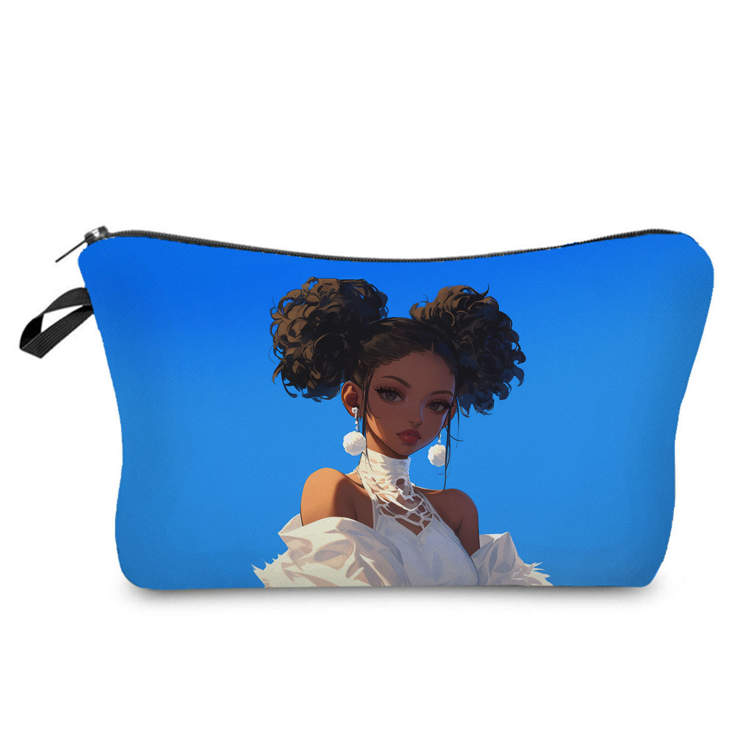 Human Pattern Streetwear Human Polyester Square Makeup Bags