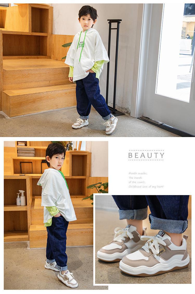 Children's Sports Shoes 2023 New Spring and Autumn Boys' Board Shoes Girls' Breathable Casual Shoes Middle and Big_voghion.com