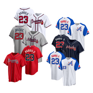 Atlanta Braves Braves 23 Michael Harris Ii Mlb Jersey Embroidered Baseball Uniform