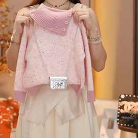 女童春秋套装2025新款中小童针织毛衣打底裤多巴胺秋季超萌两件套