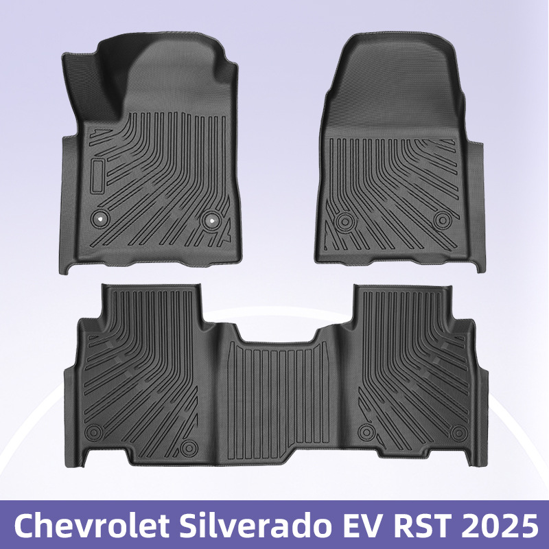 Aplicable a Chevrolet Silverado EV RST 2025TPE Foot Pad 3D All-Weather Mat