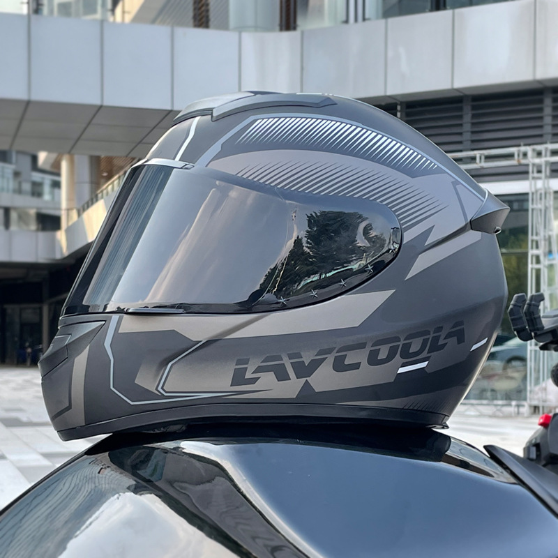 Casco de motocicleta Casco de motocicleta Casco completo para hombres y mujeres Four Seasons Fábrica general Comercio exterior Casco de seguridad DOT Estándar nacional Clase A Certificación 3C