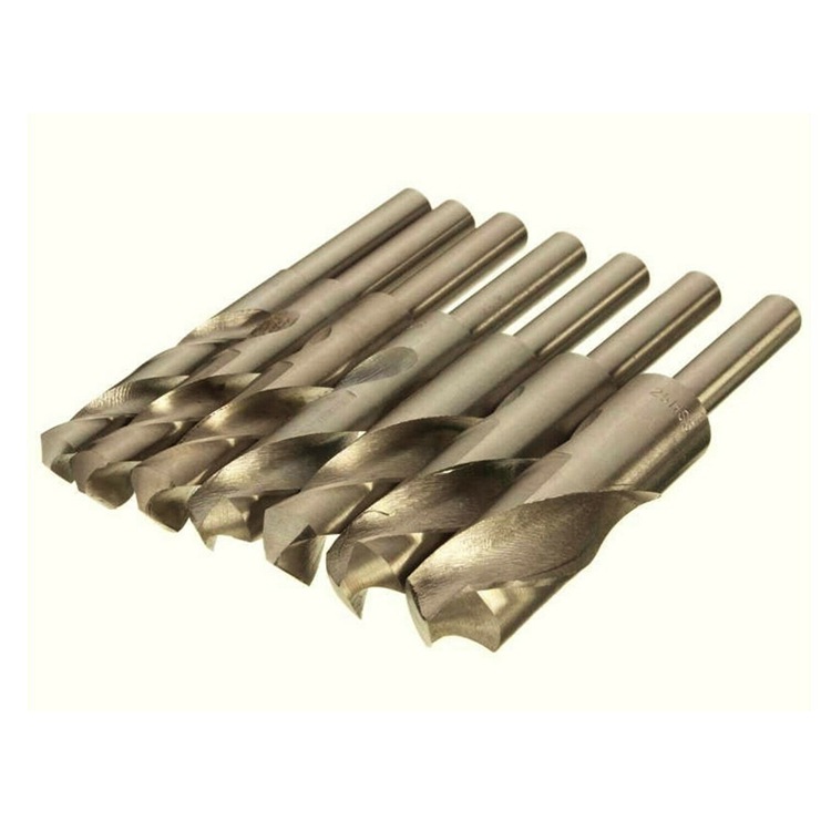 High-speed steel 1/2" shank twist drill bits: small-shank, countersink, and reamer drills for drilling and reaming holes—available in sizes from 12 mm to 30 mm.