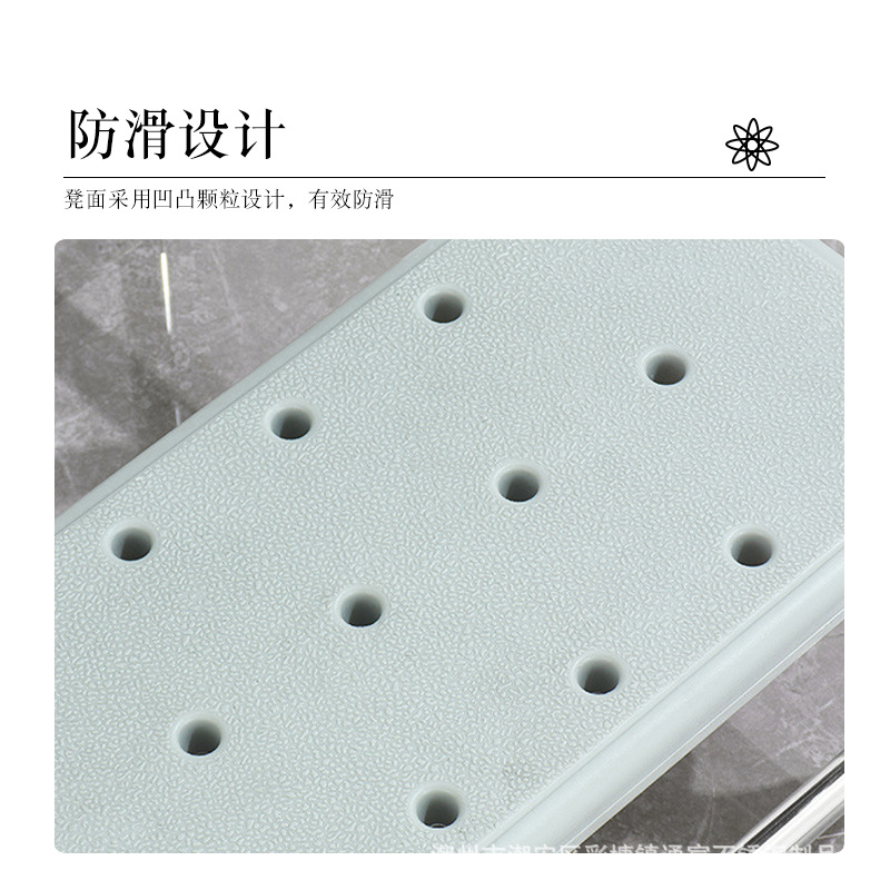 Taburete de acero inoxidable para exploración ginecológica, taburete doméstico de dos niveles, silla desmontable y regulable en altura