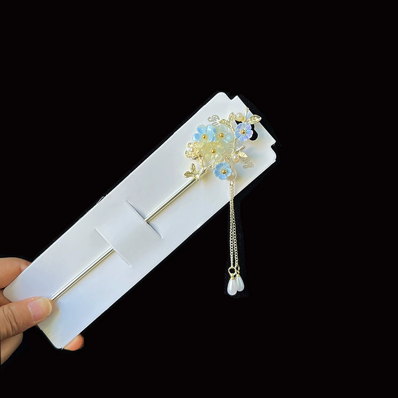 Hairpin Hanfu заколка для волос, орхидея цветочный декоративный аксессуар для волос, простая элегантная китайская стиль