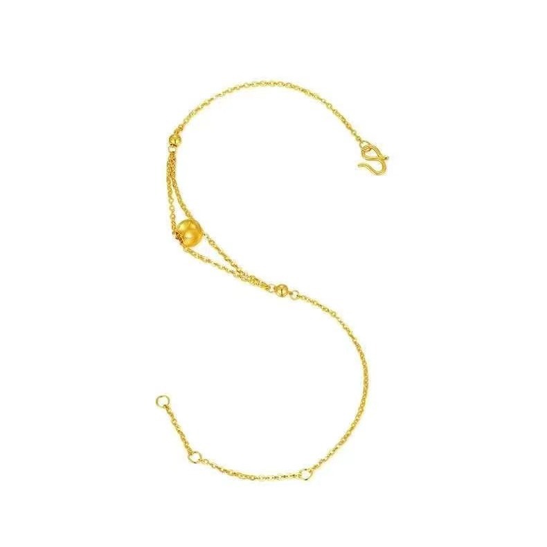Gold Cat Eye Bracelet Link Gold-plated Bracelet Women's High-grade Texture Simple Long-term Color-free_voghion.com