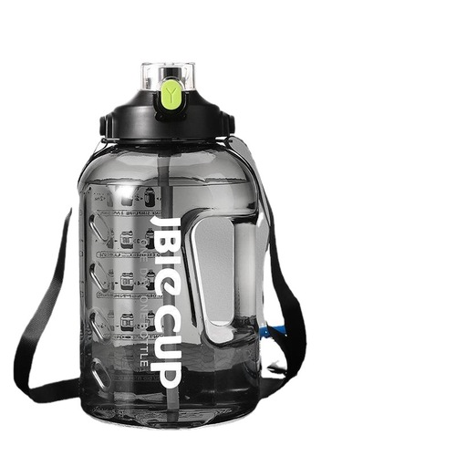 Double Drink Large Capacity Ton Ton Bucket Water Cup for Men, High-Temperature Resistant Straw Cup, Plastic Water Bottle, Fitness Space Cup