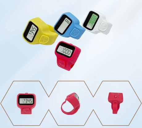 Máy đếm ngón tay dạng nhẫn điện tử, bấm tay, mini cầm tay tiện dụng