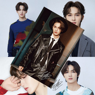 Zhu Zhengting Poster High-Definition Coated Paper 1 Set of 8 Stars Surrounding Signature Photo Dormitory Wall Stickers Decorative Paintings