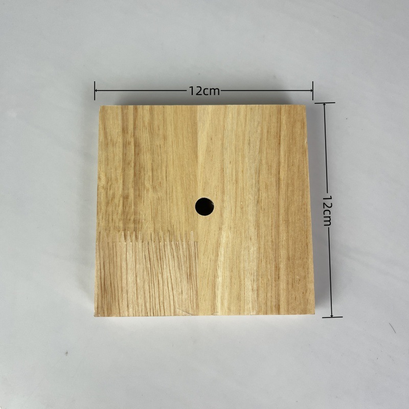 Chasis cuadrado de madera de agujero medio 12x2cm