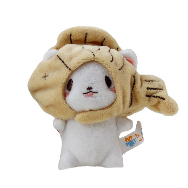 Qunze Plush Toy New Product Sea Bream Burnt Bear Keychain Cute Cute Little Animal Girl Bag Pendant