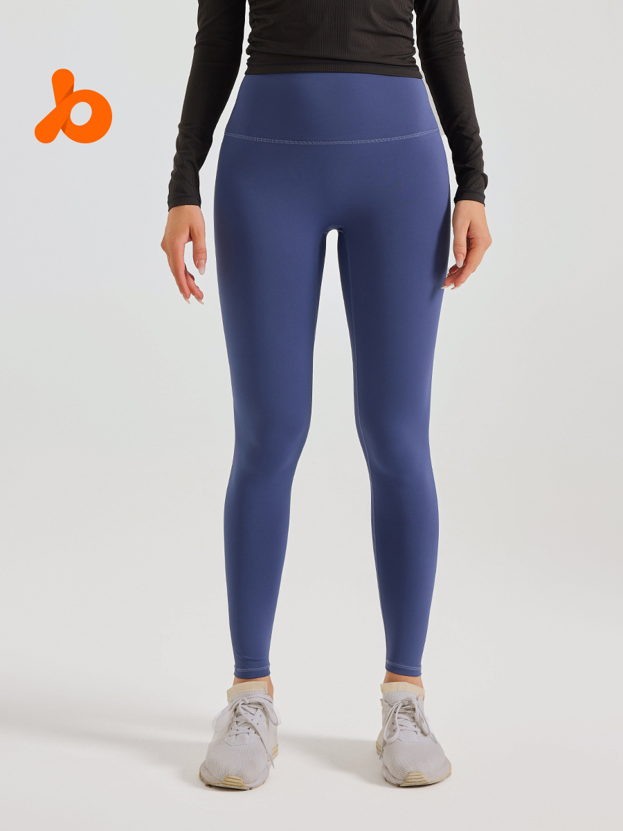 Pantalones de yoga color melocotón talla europea para mujer, pantalones deportivos elásticos ajustados sin costuras para correr y fitness, talla grande, comercio transfronterizo.