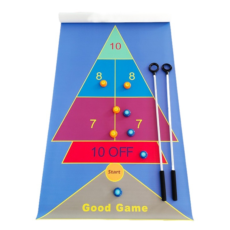 Juego de fiesta de equipo de empresa de juguetes, deportes, curling en seco, pelota de zorro de arena, bolos, juego de mini bolos