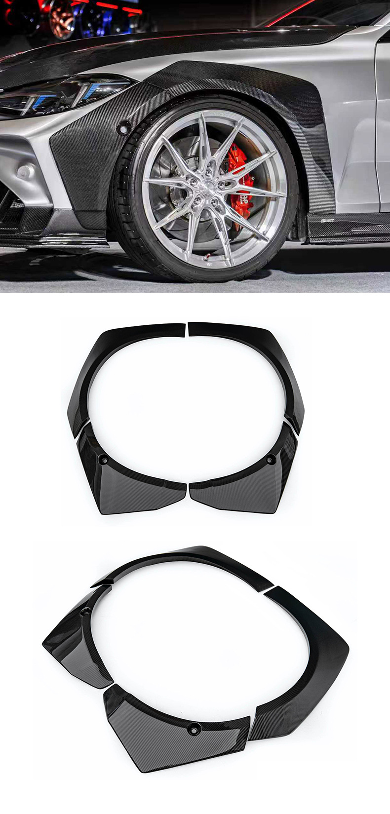 Suitable for Bmw 4 Series G22/G23 Modified Cmst Front Lip, Rear Lip, Side Skirts, Wheel Arches, Rear Wing, Front Bumper, Grille Kit