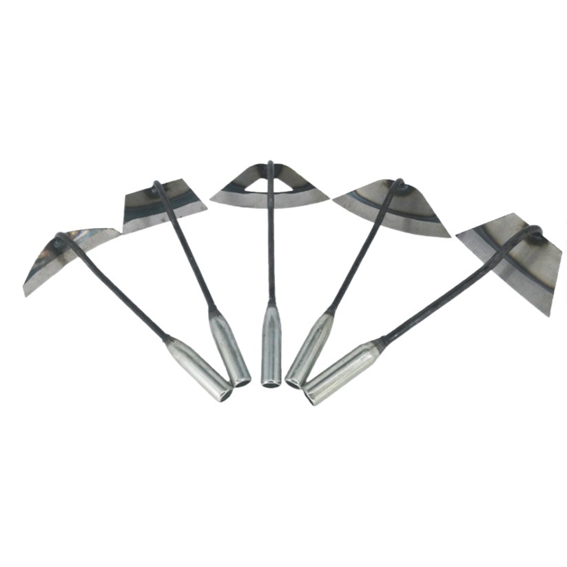 Herramientas de hardware al por mayor mango de hierro hierba azada media luna arco hueco pequeña azada hogar jardín azada semicírculo pequeña azada