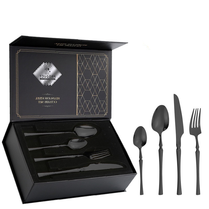 Trans-border Amazon Xiaoman cintura juego de vajilla de acero inoxidable hotel comida occidental cuchillo tenedor cuchara caja de regalo bistec cuchillo tenedor cuchara