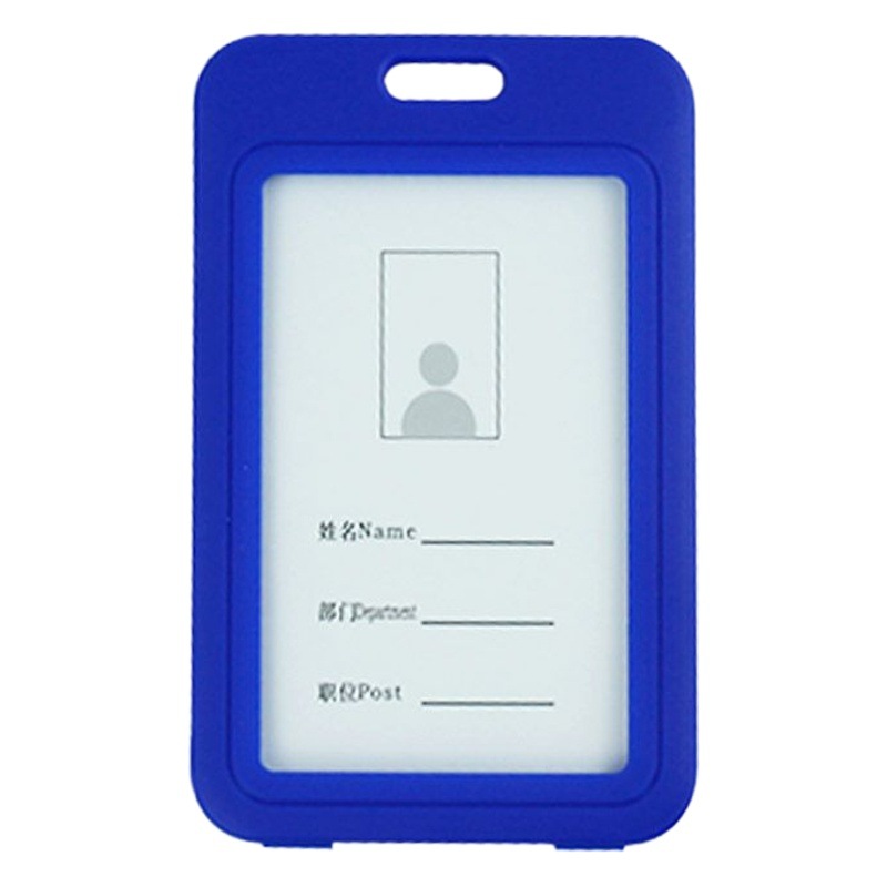 Titular de la tarjeta de pvc titular de la tarjeta de certificado de trabajo del estudiante al por mayor insignia de fábrica transparente de doble cara con cordón