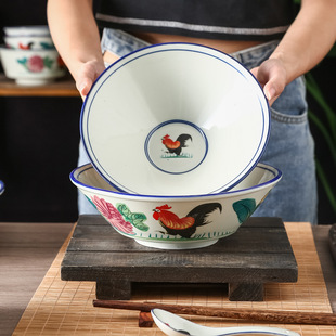 ♡陶瓷公鸡碗 周星驰 老式 怀旧 碗中式面碗大号加厚汤碗 餐厅-阿里巴巴