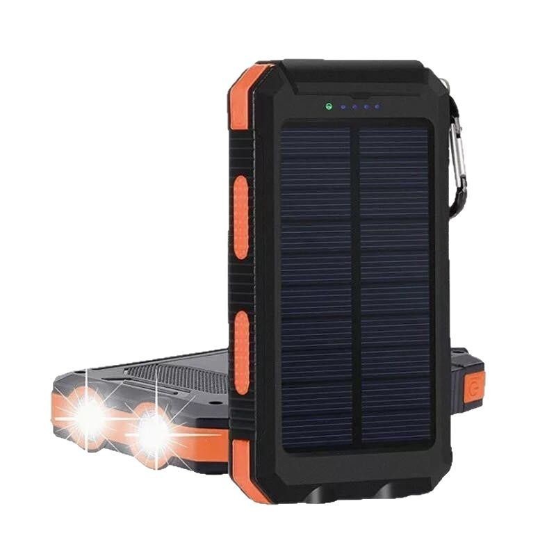 Cross-Border Tik Outdoor Waterproof Solar Power Bank 20000 Mah Large Capacity Compass Mobile Power Supply Wholesale