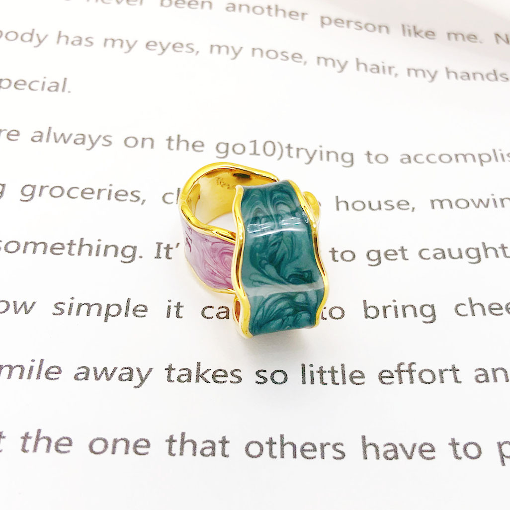 Fashion Irregular Copper Plating Rings 1 Piece