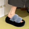 Keep warm demi-season slippers indoor platform, footwear, wholesale