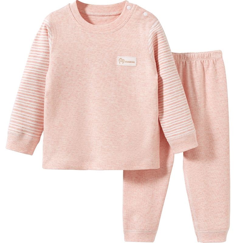 Conjunto de ropa interior de algodón para niños, para otoño e invierno, ropa interior fina para niños y niñas, conjunto para bebés.