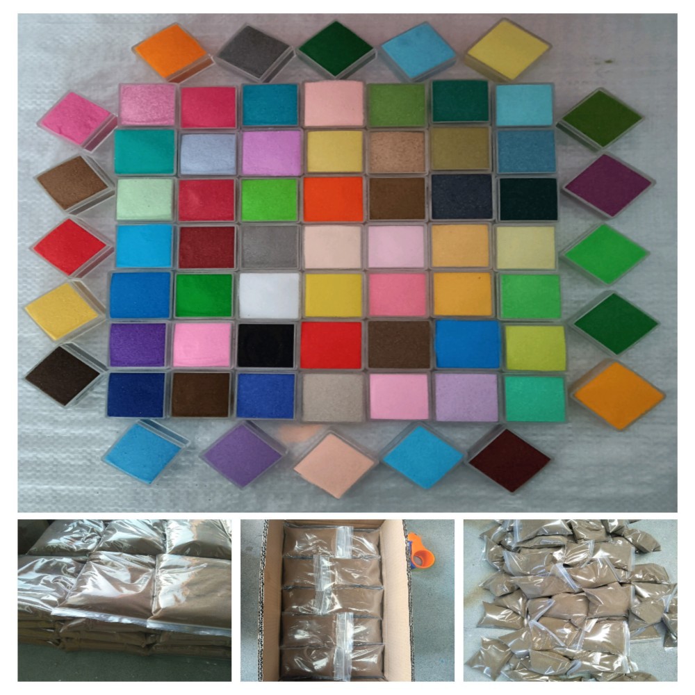 批发沙画瓶彩砂 沙画笔彩砂 沙画表演用染色彩砂 细砂