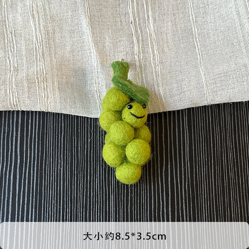 尼泊尔羊毛毡包包挂件ins蔬菜水果碱水面包书包挂饰配件手工制作|undefined