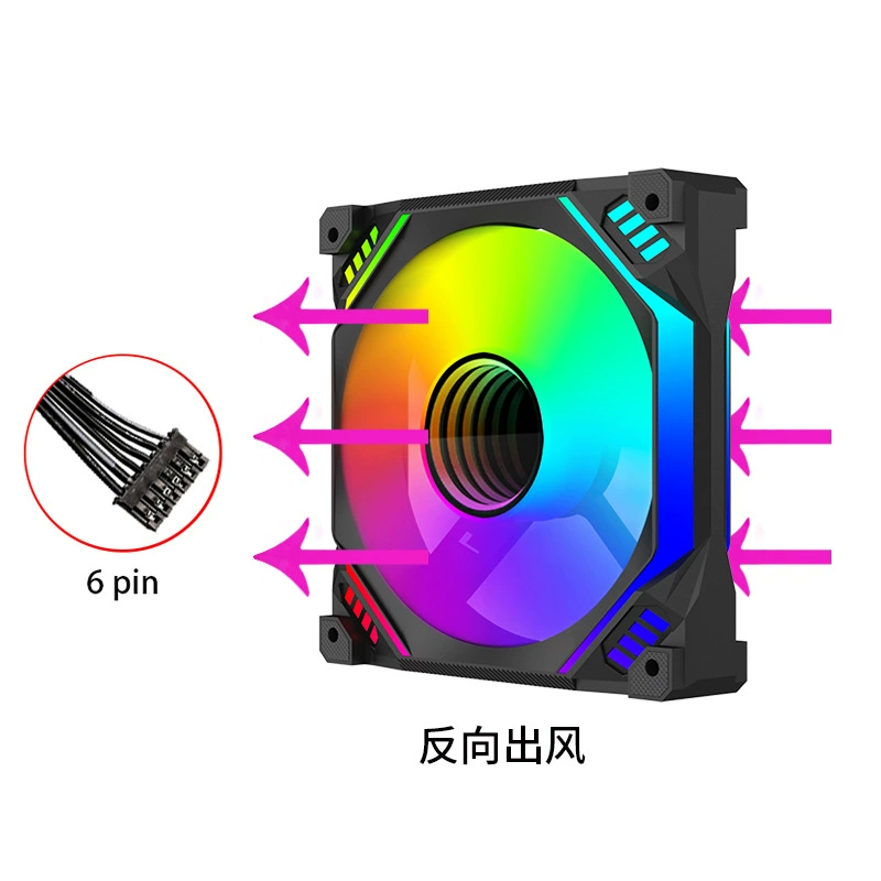 Вентилятор PC корпуса тишиной 120 мм RGB/ARGB, 12 см, несколько вариантов контроллера и разъемов