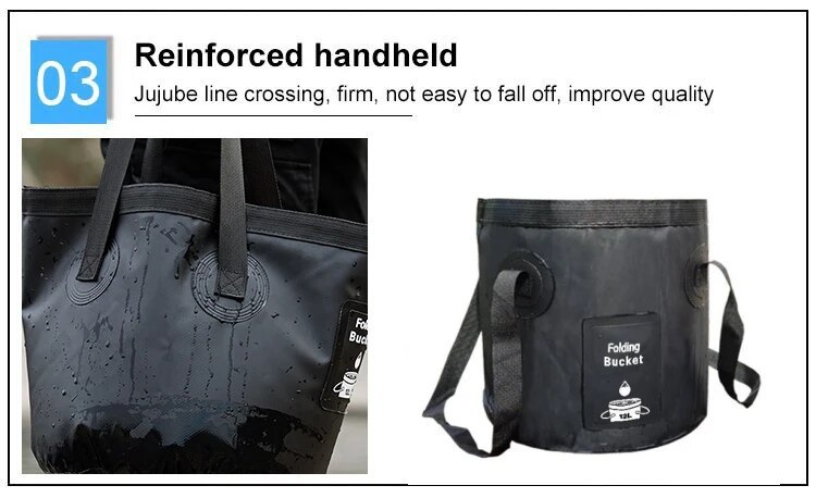 Hot outdoor convenient box, car wash integrated molding fishing bucket, folding water bucket_voghion.com