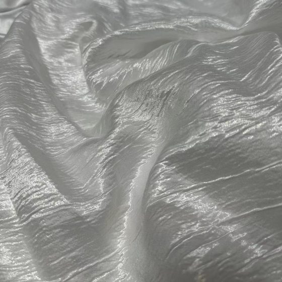 in stock Direct Supply Nylon Tencel Blended Non-elastic Wrinkle Yarn High-end Dress Fashion Women's Shirt dress Fabric