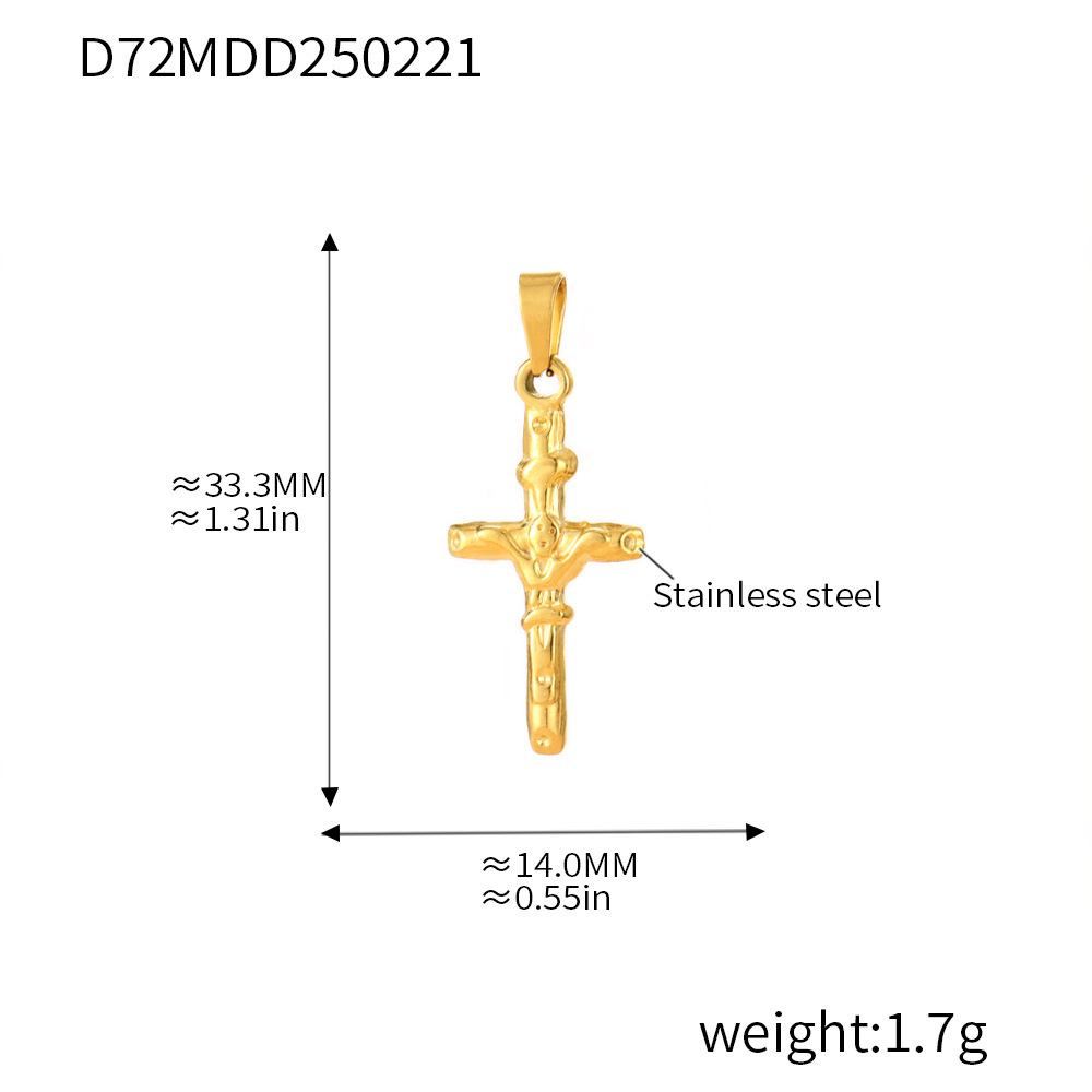 Qiong Yao Colección de accesorios colgantes de bricolaje de moda europea y americana Red de celebridades Collar de oro real de 18 quilates de acero inoxidable en stock