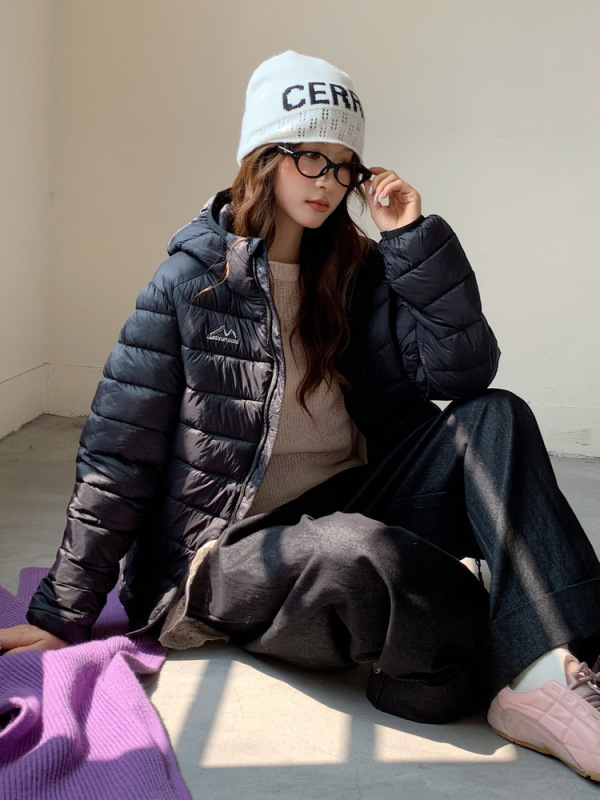 大码棉服女冬季新款轻薄连帽小棉袄韩版宽松时尚保暖棉衣外套|undefined