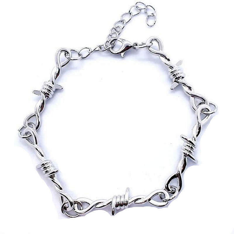 Cross-border foreign trade Amazon neutral bracelet, silver-plated neutral chain ring factory direct sales