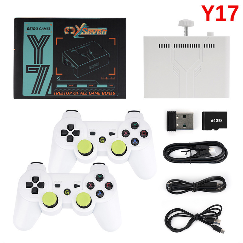 Y7 Tv Game Console Set-Top Box Dual System Psp Arcade 3D Handheld Rechargeable Controller Home Edition Console