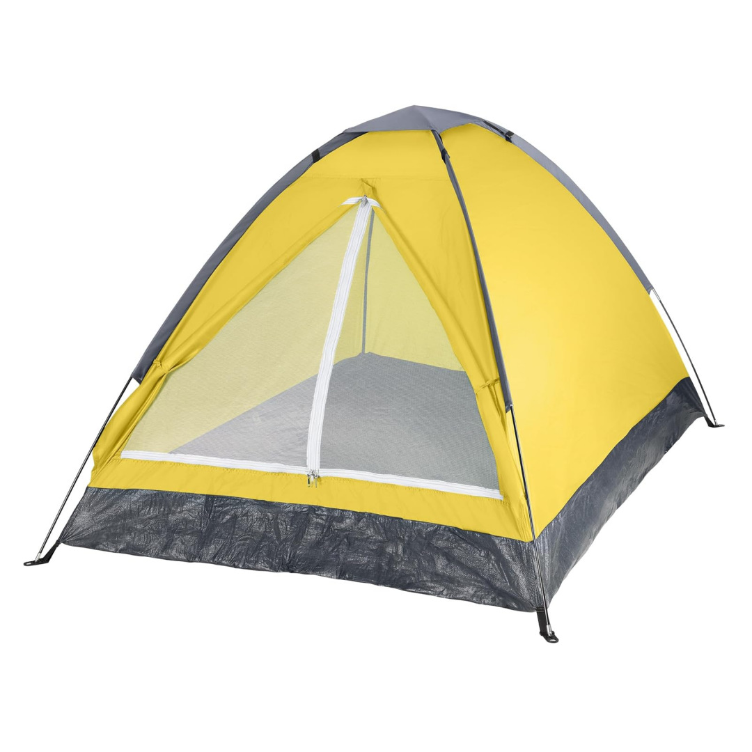 Carpa de exterior transfronteriza de Amazon para picnics, ocio, viajes en RV, camping, con postes de soporte, protección solar para dos personas.