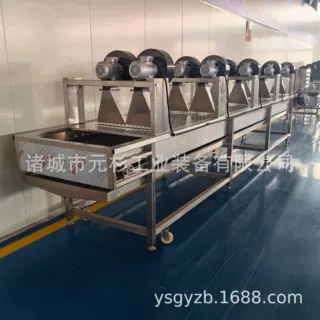 预制菜叶菜加工线 乌塌菜绿叶蔬菜气泡清洗脱水机  茼蒿风干机